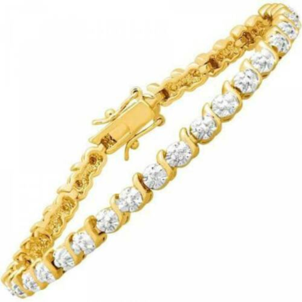 NWT cubic zirconia 2 Pc set tennis bracelet - Picture 3 of 6